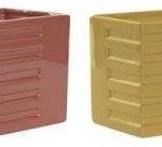 Doniczka Dkd Home Decor Dolomite 4 Sztuk 15x12x15cm