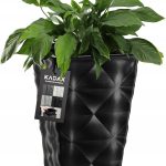 Doniczka Donica + Wkład Osłonka Kwiaty Czarna 75Cm
