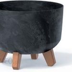Doniczka Gracia Beton Effect – Antracytowy Dgrl240E-S433