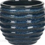 Doniczka Granatowa Z Porcelany Osłonka Na Donice 15X15X13cm