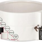 Doniczka Osłonka Na Kwiaty Ceramiczna Biała 18 cm