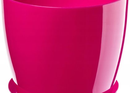 Doniczka Osłonka Na Kwiaty Podstawka Różowa 28cm