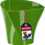 Doniczka Osłonka Na Kwiaty Połysk Zielona 15cm