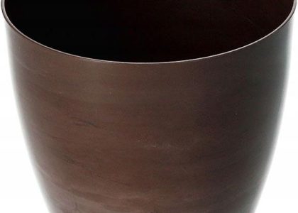 Doniczka Osłonka Na Kwiaty Rośliny Brązowa 18 cm