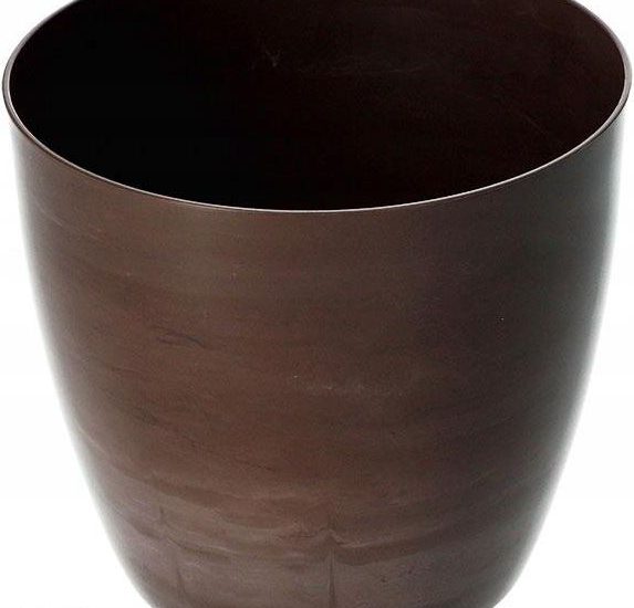 Doniczka Osłonka Na Kwiaty Rośliny Brązowa 18 cm