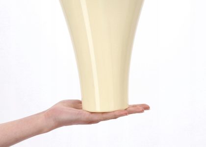 Doniczka Osłonka Na Kwiaty Wewnątrz Kremowa 17 cm