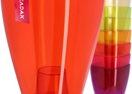 Doniczka Osłonka Na Storczyk Kwiaty Czerwona 12cm