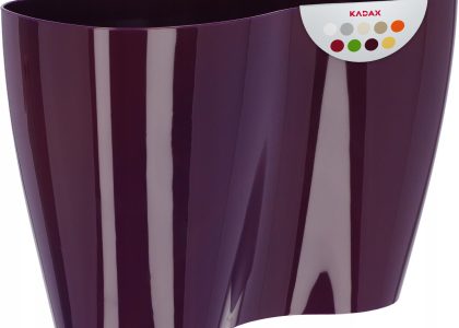 Doniczka Osłonka Na Storczyk Kwiaty Śliwkowa 23cm