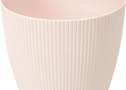 Doniczka plastikowa jasny beż 11 cm Magnolia Jumper