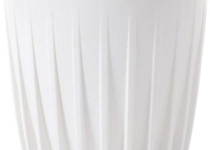 Doniczka Plastikowa Mira Śr.30cm Biała Lamela