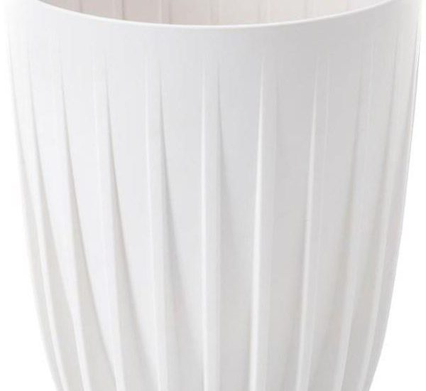 Doniczka Plastikowa Mira Śr.30cm Biała Lamela