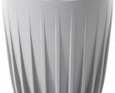 Doniczka Plastikowa Z Wkładem Mira Eco 14,5cm Szara