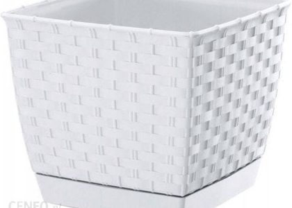 Doniczka Ratolla Square Biała 25cm