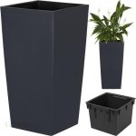 Doniczka Urbi Square – Antracytowy Durs170-S433 Prosperplast