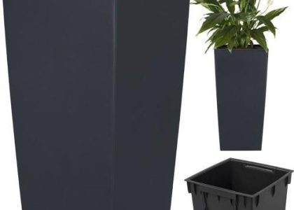 Doniczka Urbi Square – Antracytowy Durs170-S433 Prosperplast