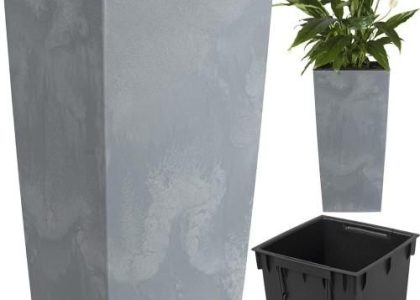 Doniczka Urbi Square Beton Effect – Beton Durs170E-422U Prosperplast