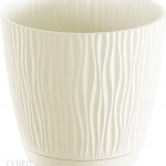 Doniczka Z Podstawką Sandy 10,8cm Kremowa