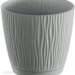 Doniczka Z Podstawką Sandy 10,8cm Szara