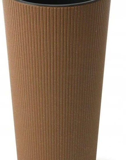 Doniczka Z Wkładem Lilia Drewno Eco H:46cm 25X25