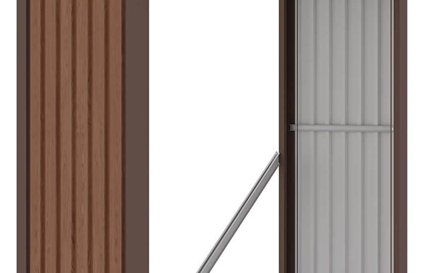 Drewutnia Wiata Ogrodowa Denver 6X3 Walnut