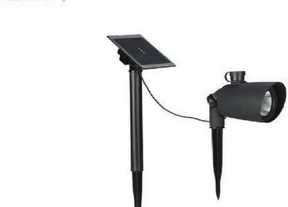 Duracell Solarna lampa ogrodowa LED, zestaw 2 szt., metal- szkło, 45lm, 6- 10h działania
