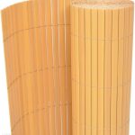 Dwustronne Ogrodzenie Ogrodowe Pvc 90X300cm Żółte