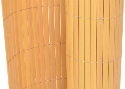 Dwustronne Ogrodzenie Ogrodowe Pvc 90X300cm Żółte