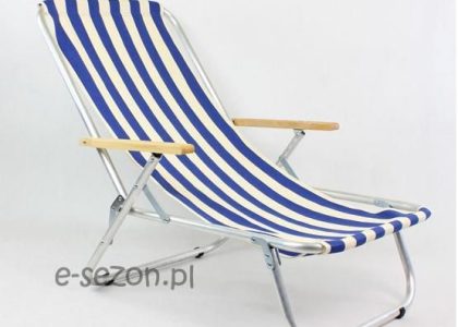 e-sezon Leżak plażowy aluminiowy max 150kg (110)