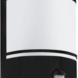 Eglo 99566 Cerno 1X40W Kinkiet Elewacyjny Zewnętrzny Z Czujnikiem Ruchu Czarny/Biały