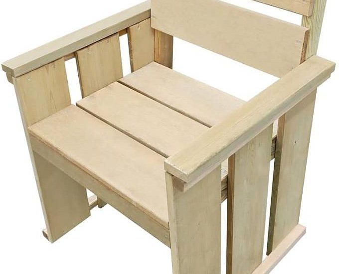 Elior Drewniane Krzesło Ogrodowe Maggie