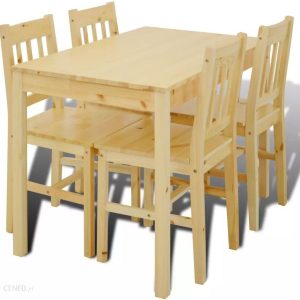 Elior Drewniany Zestaw Stół I 4 Krzesła – Ellen 14102