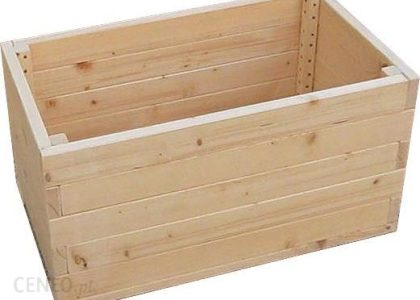 Elior Duża Prostokątna Drewniana Donica Ogrodowa 15 Kolorów Kamala Wzór Kolor 5