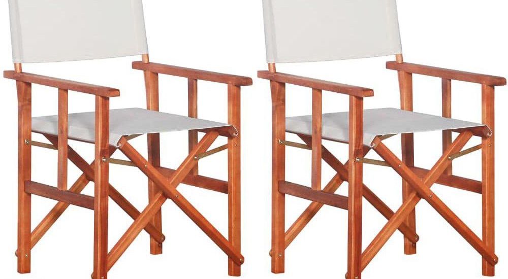 Elior Komplet Krzeseł Reżyserskich Martin Biały