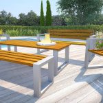 Elior Komplet Mebli Ogrodowych 150cm Norin 24 Orzech