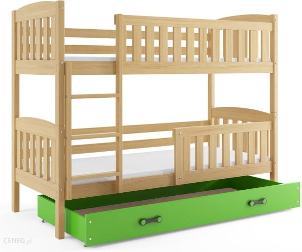 Elior Piętrowe łóżko dla dzieci z materacami Celinda 2X