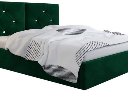 Elior Podwójne Łóżko Ze Schowkiem 140X200 Celini 2X + Materac Piankowy Contrix Superb