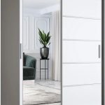 Elior Szafa Przesuwna Antracyt + Biały 150 Cm Felix 4X 24207