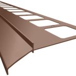 Emaga K100 Profil Aluminiowy Balkonowy 2.0M Brązowy Ral 8019 Listwa Balkonowa Okapnikowa Brązowa