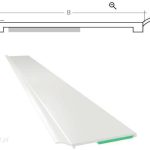 Emaga Listwa Maskująca Płaska Samoprzylepna Pcv B=40 Gr. C=1,5 mm Biała Z Uszczelką L=50 Mb