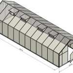 Emaga Szklarnia Sanus XL-24 2,9×8,5m H=2,25cm 24,6m2 poliwęglan 6mm (10203)