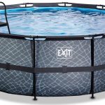 Exit Exit Toys Stone Pool, Frame Pool O 427X122Cm Swimming Pool