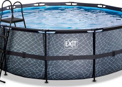 Exit Exit Toys Stone Pool, Frame Pool O 427X122Cm Swimming Pool