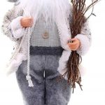 Figurka świąteczna Mikołaj 43 cm Wzory