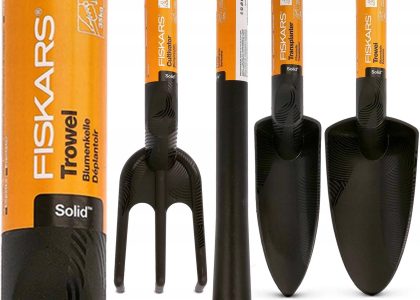Fiskars Łopatka Ogrodowa Grabki Motyczka Pazurki Zestaw