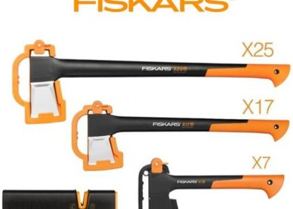 Fiskars Zestaw Siekiery X25+X17+X7+Ostrzałka Xsharp (122483+463+423+740)
