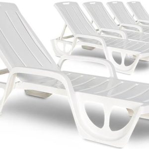 FocusGarden Leżak FLORIDA biały 5szt.