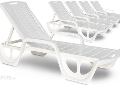 FocusGarden Leżak FLORIDA biały 5szt.