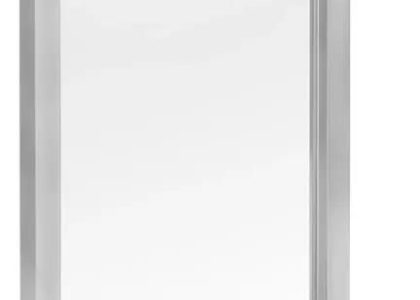 Fontanna Ogrodowa Srebrna 39x22x108 5cm Stal Nierdzewna