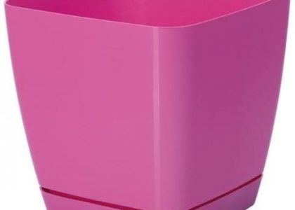 Form Plastic Doniczka Kwadratowa Toskana 11cm Różowa 0341