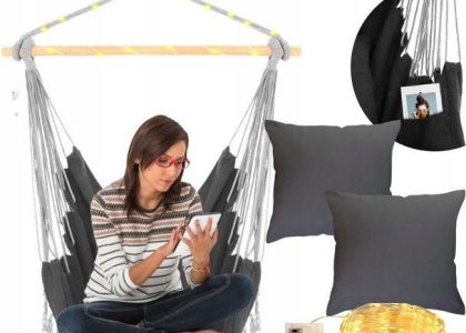 Fotel Brazylijski Wiszący Krzesło Huśtawka Hamak